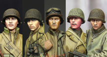 US infantry heads WWII #5