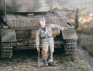 Deutscher verwundeter Panzersoldat 1943