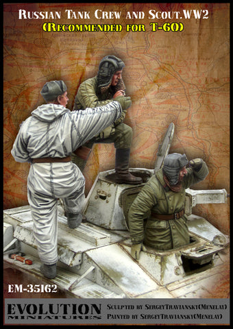 Russian Tank Crew & Scout for T-60 WWII