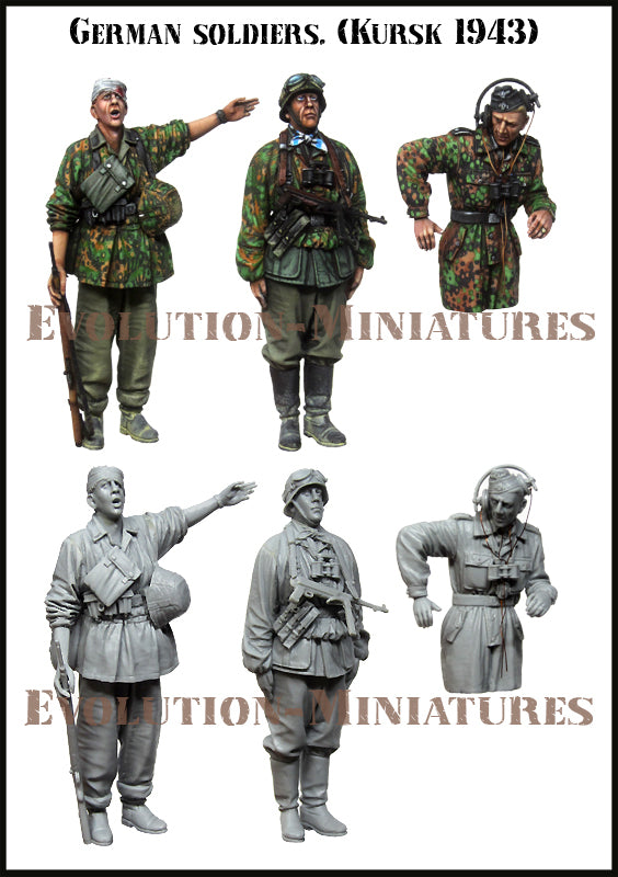 Figurine War Park Miniatures - Soldat Allemand Avec MP40 - Bataille De Koursk KU090 (1/30)