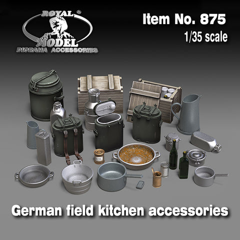 Deutsche Feldküchenutensilien WWII