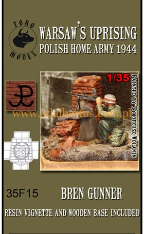 Polnischer Widerstandskämpfer mit Bren MG 1944