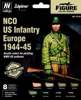 US Army Infantry NCO WWII + Farben