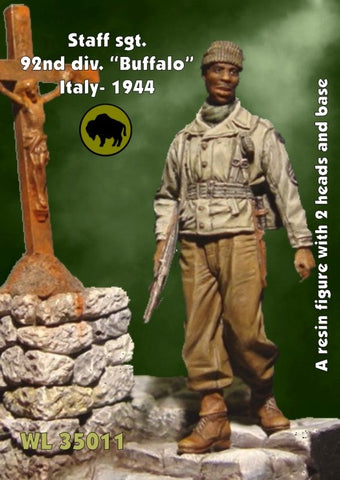 US SSgt 92. Infantry Div. Buffalo Italien 1944