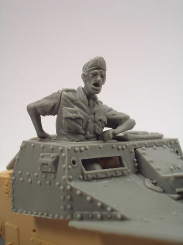 Italienischer Panzerkommandant für L3