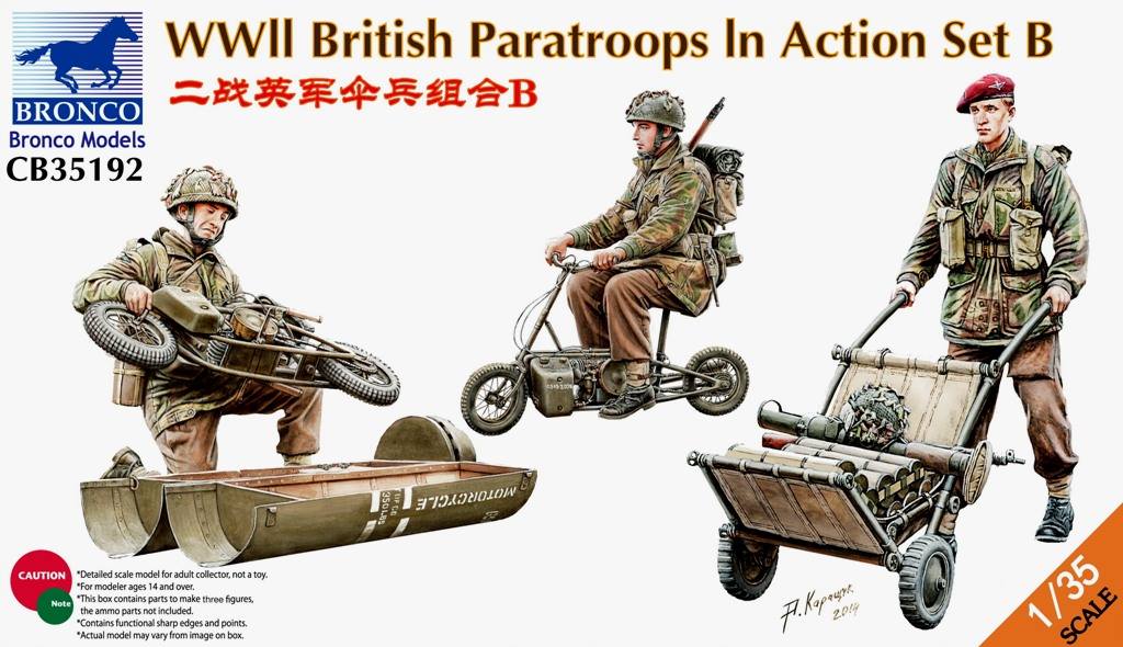 British paratrooper in Action WWII Set B – Exter Company