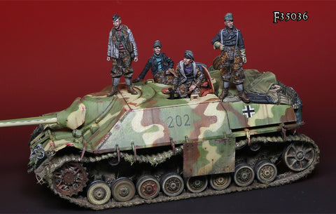 Jagdpanzer IV Besatzung mit Ausrüstung