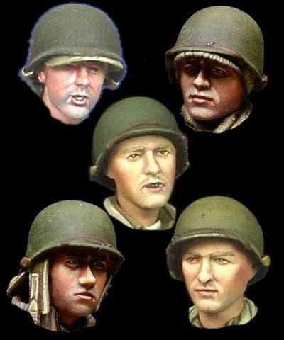 US Infantry Heads WWII # 1