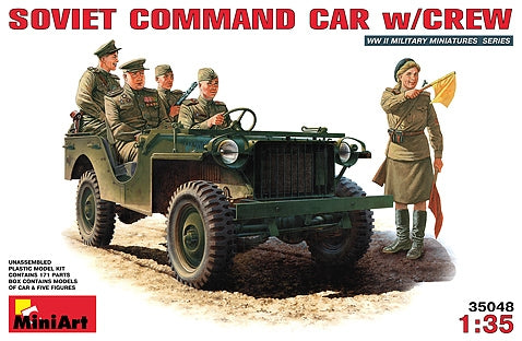 Russian command car with crew
