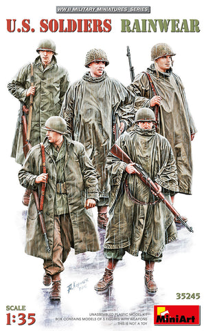 US GI´s in Regenbekleidung WWII