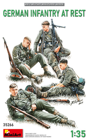 German Infantry at rest WWII