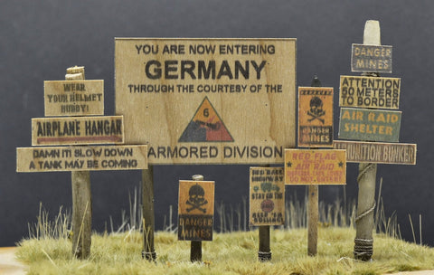 US Wooden Signs WWII