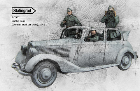 "On the Road" German staff car crew 1941