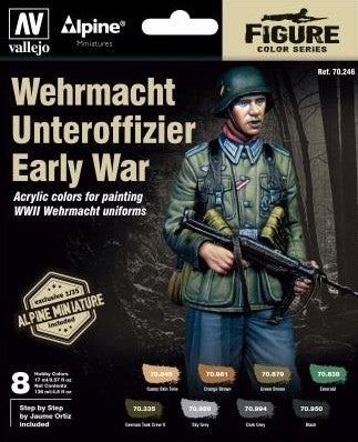 Wehrmachts Unteroffizier WWII + Farben