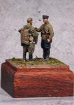 Russian airborne sniper with officer WWII