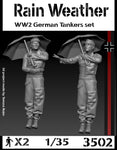 Regen Tag Deutsche Panzersoldaten WWII