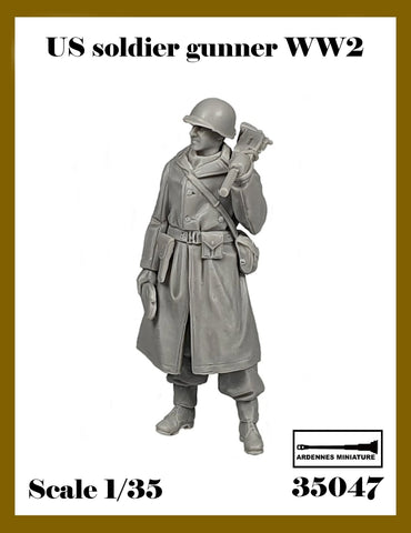 US MG gunner WWII