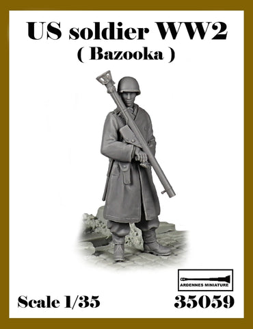 Us Soldat mit Bazooka WWII
