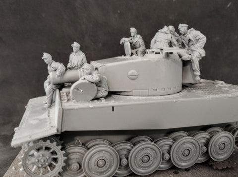 Deutsche Tiger Besatzung hinter den Linien WWII