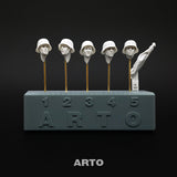 5 German heads with M35 & M40 helmet for Tamiya 35371