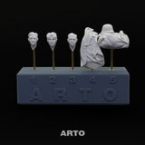 German heads for KS600 with sidecar & accessories for Tamiya 35384