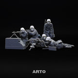 5 Deutsche Köpfe mit Helm M42 für MG Trupps Tamiya 35386