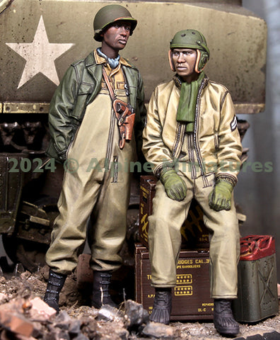 US Tank Crew 761st Tank Battalion Set WWII