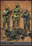 Russian soldiers with fallen German soldiers WWII