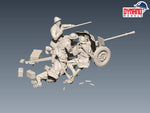 French anti-tank gun 25 mm S.A 34 Type II "Deluxe Edition" WWII