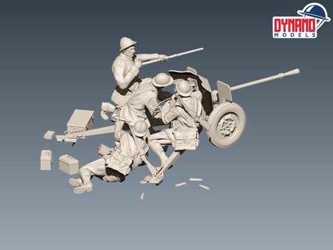 French anti-tank gun 25 mm S.A 34 Type II "Deluxe Edition" WWII