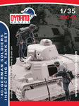 Wehrmachts Soldaten inspiziert einen Panzer Set 1940