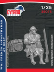 French soldier resting WWII