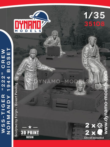WSS Tiger "222" Crew Normandy 1944 Big Set