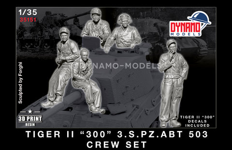 Deutsche Tiger II "300" s.Pz.Abt.503 Besatzung WWII