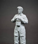 British Sherman tank commander WWII