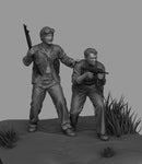USMC tankers in close combat WWII