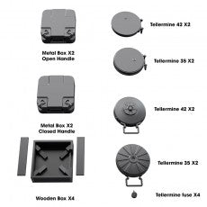 German plate mines set WWII