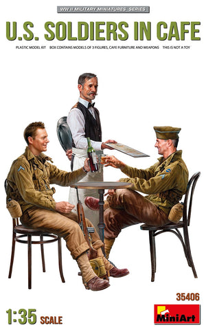 US Soldaten im Café WWII