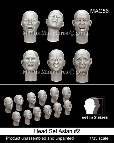 Heads set 9-Asian #2