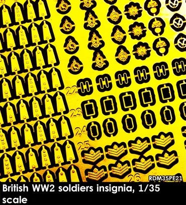 Britische Uniformabzeichen WWII