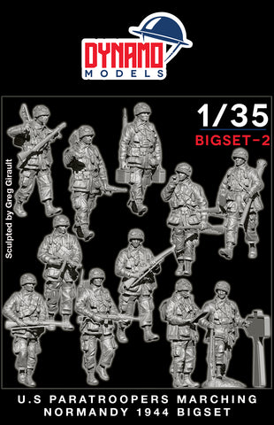 US Paratroopers marching Big Set WWII