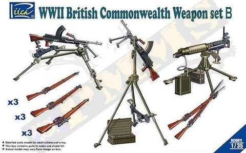 British Commonwealth Weapon Set B WWII