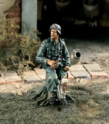 German wounded Panzergrenadier