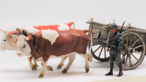 Cart with oxen military version