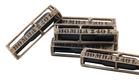 240 mm Bomben mit Holzkisten