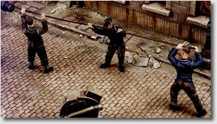 German tankers cleaning gun barrel