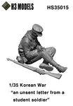 An unsent letter fron a student soldier Korean War