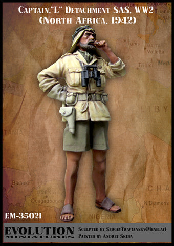 Britischer SAS Captain Nord Afrika 1942