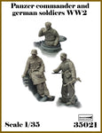 German Panzer Commander & soldiers WWII