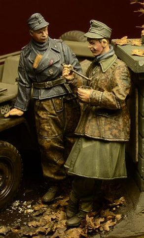 WSS Soldaten bei einer Pause Ardennen 1944